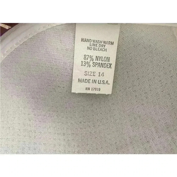 Vintage 80s 90s Maxine of Hollywood Floral One Piece Swimsuit 14 XS Vintage Size - Picture 7 of 11